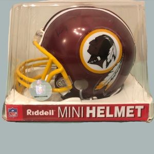 Signed Rocky McIntosh Redskin helmet
